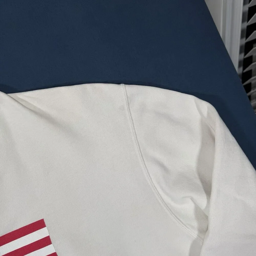 Vintage Polo Sport Ralph Lauren USA Flag Sweatshirt Oversized Size Large - Picture 4 of 7